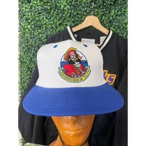 vtg 90s CAPTION MORGAN LIQUOR Hat liq drinking sports fan nature outdoors skater
